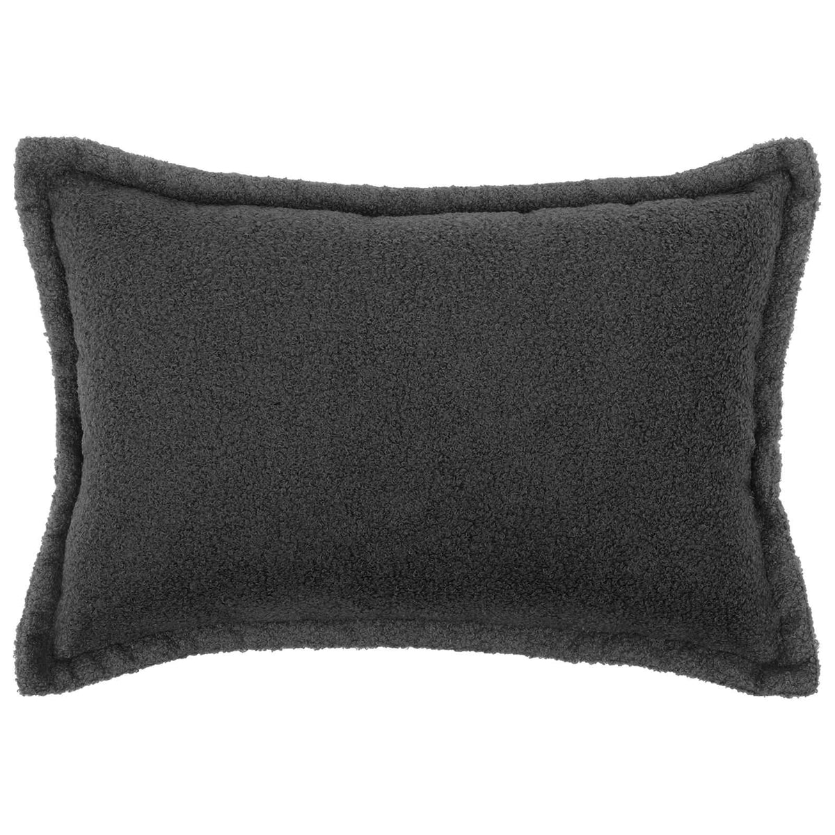 Kussensloop 6 pcs HOUTEN Donkergrijs 50 x 80 cm Bouclé