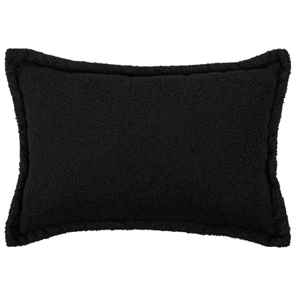 Kussensloop 2 pcs HOUTEN Zwart 50 x 80 cm Bouclé