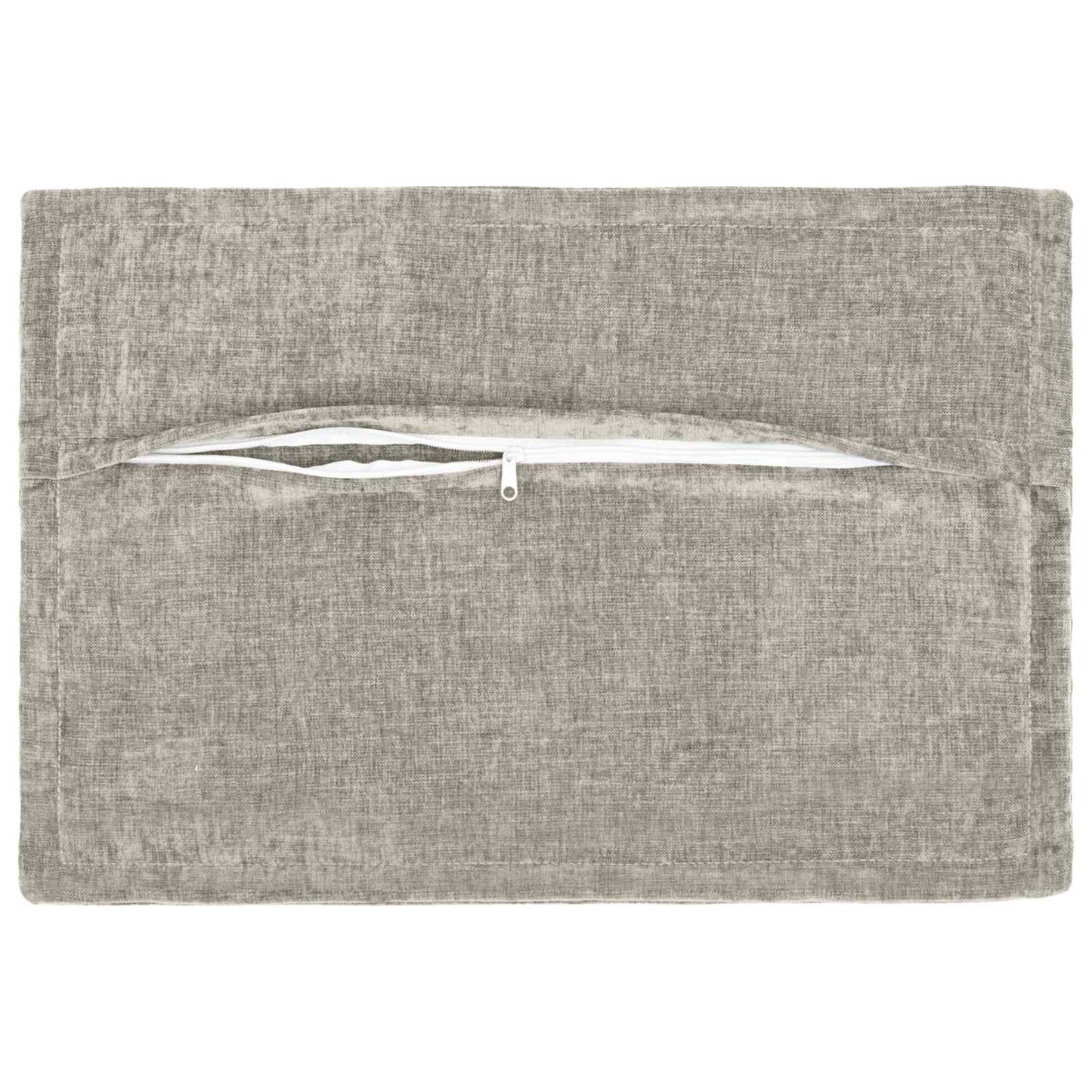 Kussensloop 6 st HOUTEN Lichtgrijs 50 x 80 cm Chenille Stof