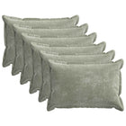 Kussensloop 6 st groen 50x80 cm chenille