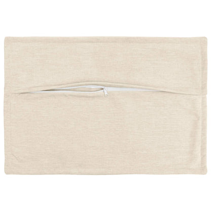 Kussensloop 2 st HOUTEN Crèmekleurig 50 x 80 cm Chenille Stof