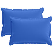 Kussenslopen 2 st koninklijk blauw 50x80 cm polyester
