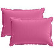Kussensloop 2 st roze 50x80 cm polyester