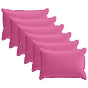 Kussensloop 6 st roze 50x80 cm polyester