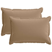 Kussensloop 2 st taupe 50x80 cm polyester