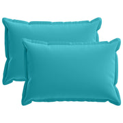 Kussensloop 2 stuks 50x80 cm turquoise polyester