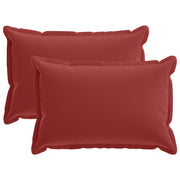 Kussensloop 2 st wijnrood 50x80 cm polyester