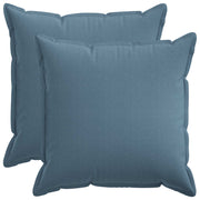 Kussensloop 55 x 55 cm jeansblauw (2 stuks)