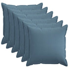 Kussensloop set 6 stuks 55x55 cm jeansblauw