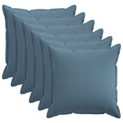 Kussensloop set 6 stuks 55x55 cm jeansblauw