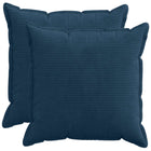 Kussensloop 2 st marineblauw 55x55 cm corduroy
