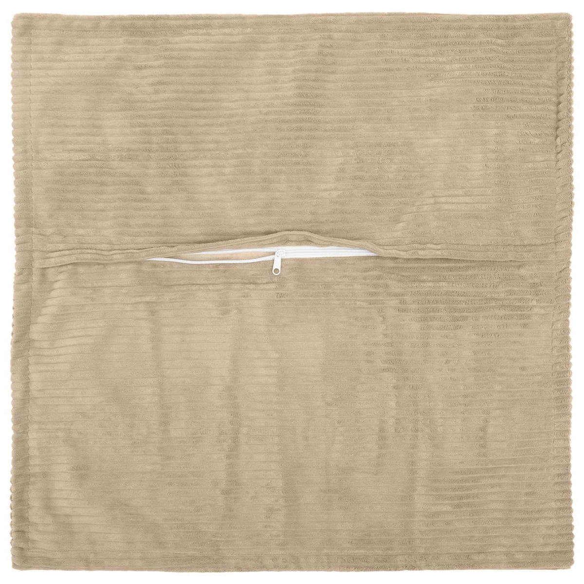 Kussensloop 2 st HOUTEN Taupe 55 x 55 cm corduroy
