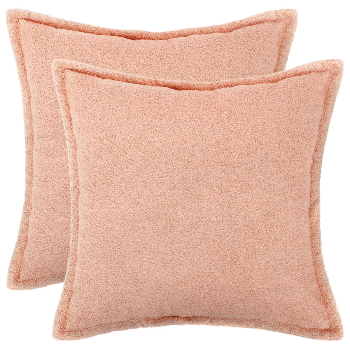 Kussensloop 2 pcs HOUTEN Roze 55 x 55 cm Bouclé