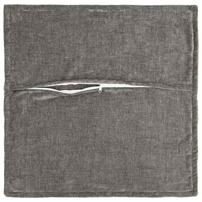 Kussensloop 2 st HOUTEN Donkergrijs 55 x 55 cm Chenille Stof