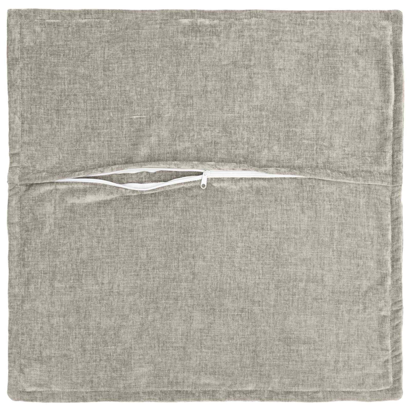 Kussensloop 2 st HOUTEN Lichtgrijs 55 x 55 cm Chenille Stof