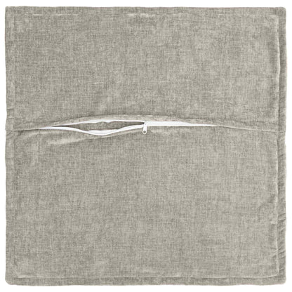 Kussensloop 2 st HOUTEN Lichtgrijs 55 x 55 cm Chenille Stof