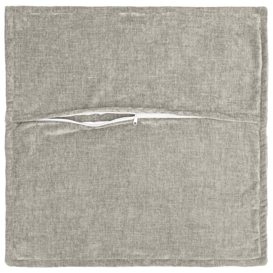 Kussensloop 2 st HOUTEN Lichtgrijs 55 x 55 cm Chenille Stof