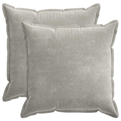 Kussensloop 2 st HOUTEN Lichtgrijs 55 x 55 cm Chenille Stof