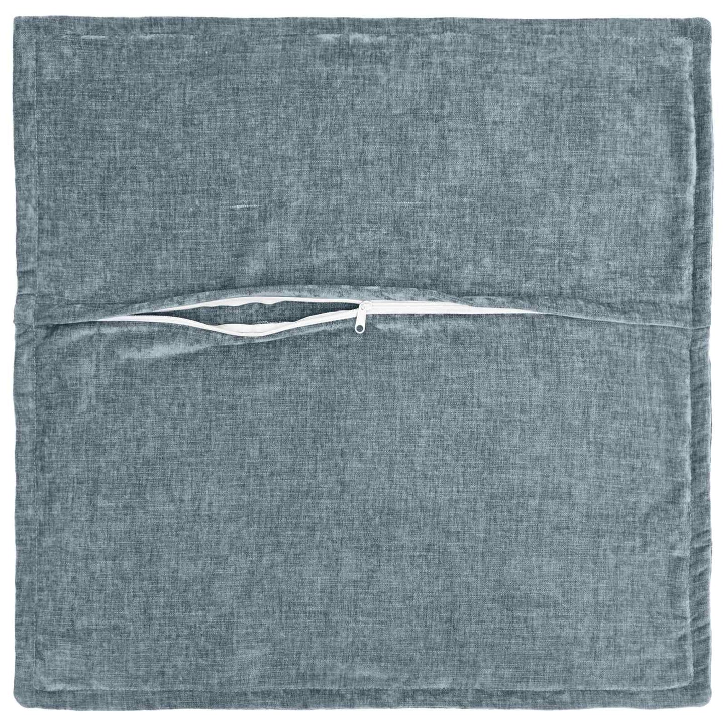 Kussensloop 2 st HOUTEN Lichtblauw 55 x 55 cm Chenille Stof