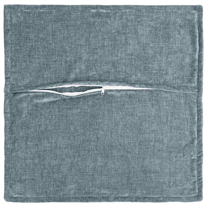 Kussensloop 2 st HOUTEN Lichtblauw 55 x 55 cm Chenille Stof