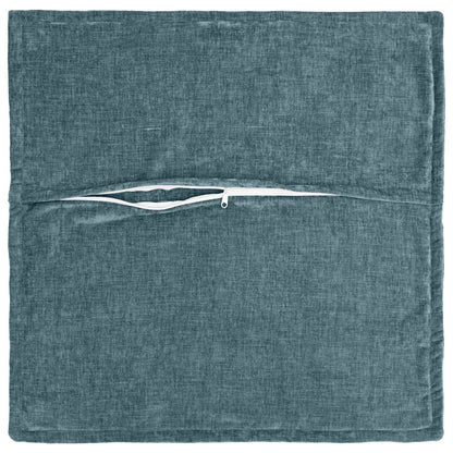 Kussensloop 2 st HOUTEN Blauw 55 x 55 cm Chenille Stof