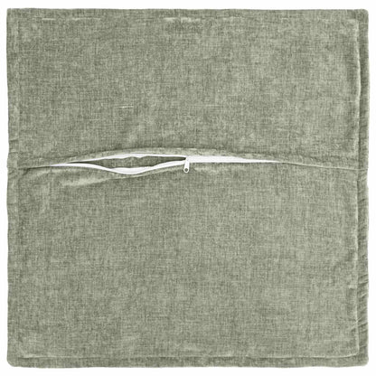 Kussensloop 2 st HOUTEN Groen 55 x 55 cm Chenille Stof
