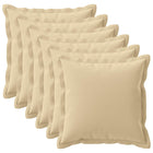 Kussensloop 6 st HOUTEN Beige 55 x 55 cm Polyester