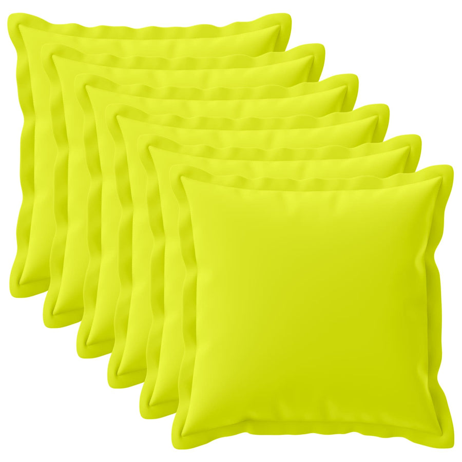 Kussensloop 6 st HOUTEN Helder groen 55 x 55 cm Polyester