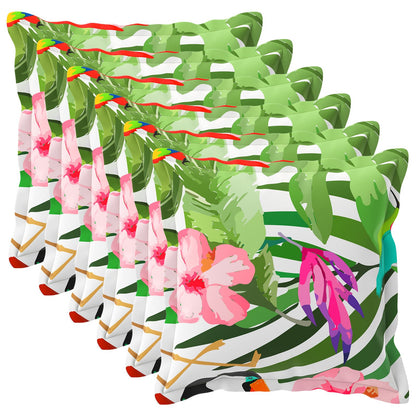 Kussensloop 6 st HOUTEN Zwart 55 x 55 cm Polyester