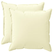 Kussensloop 55x55 cm crème polyester set van 2