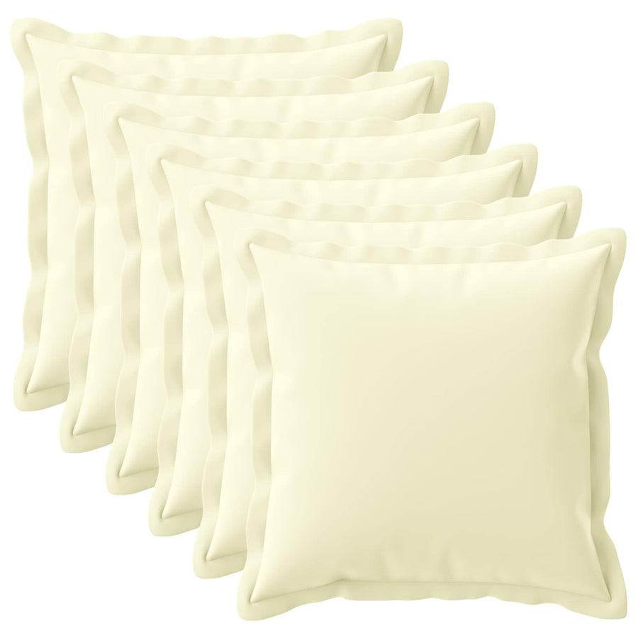 Kussensloop 6 st HOUTEN Crèmekleurig 55 x 55 cm Polyester