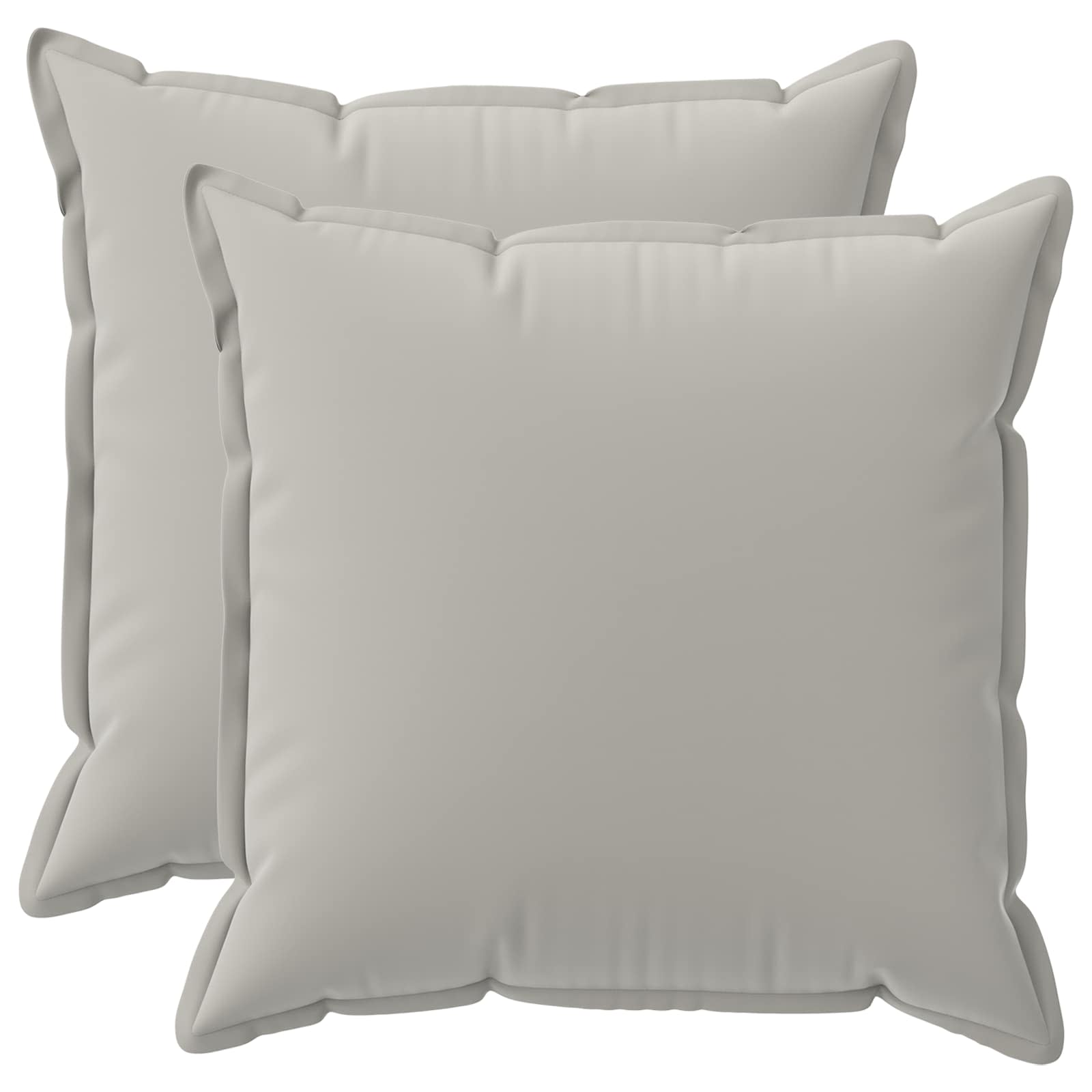 Kussensloop 2 st HOUTEN Grijs 55 x 55 cm Polyester