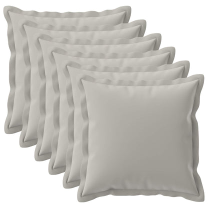 Kussensloop 6 st HOUTEN Grijs 55 x 55 cm Polyester