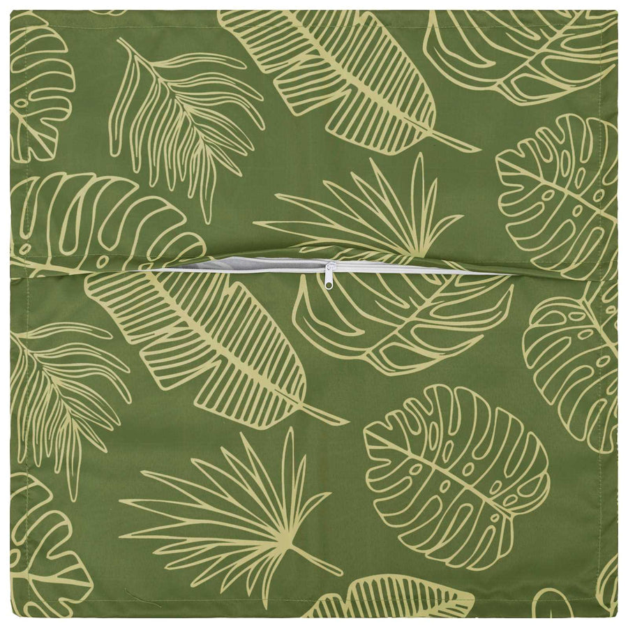Kussensloop 6 st HOUTEN Bladontwerp 55 x 55 cm Polyester