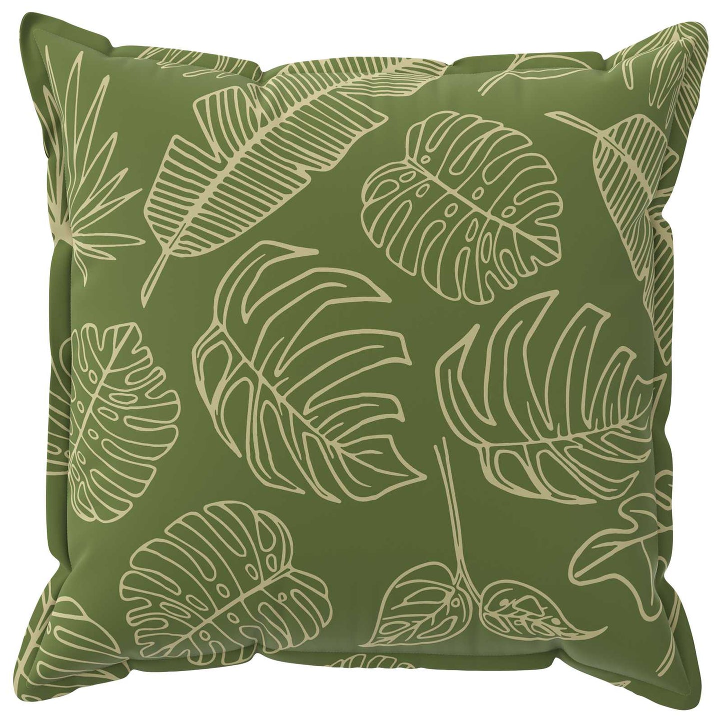 Kussensloop 6 st HOUTEN Bladontwerp 55 x 55 cm Polyester