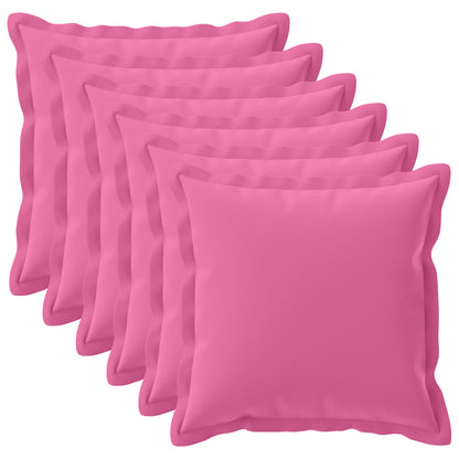 Kussensloop 6 st HOUTEN Roze 55 x 55 cm Polyester