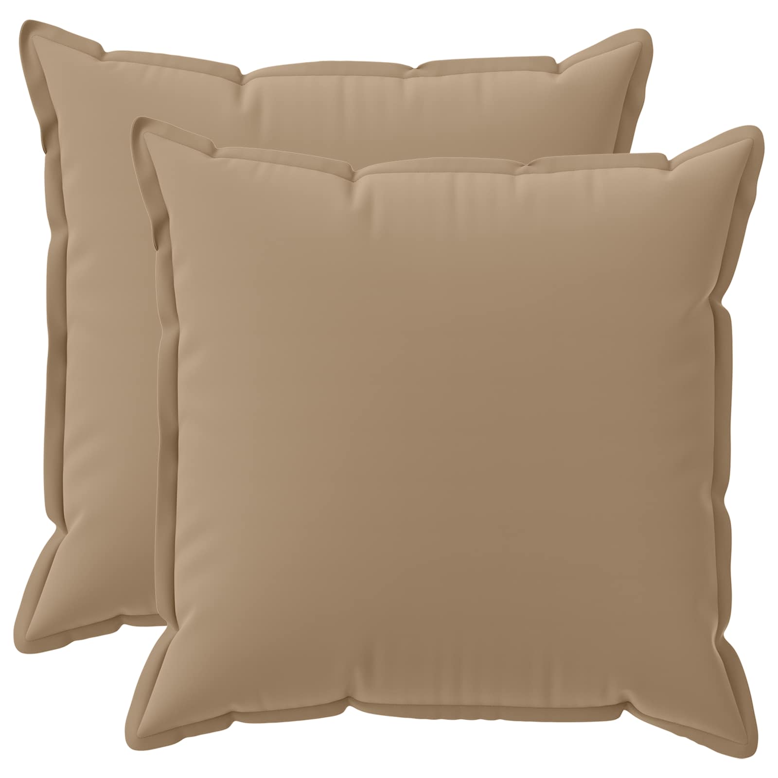 Kussensloop 2 st HOUTEN Taupe 55 x 55 cm Polyester