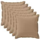Kussensloop 6 st HOUTEN Taupe 55 x 55 cm Polyester