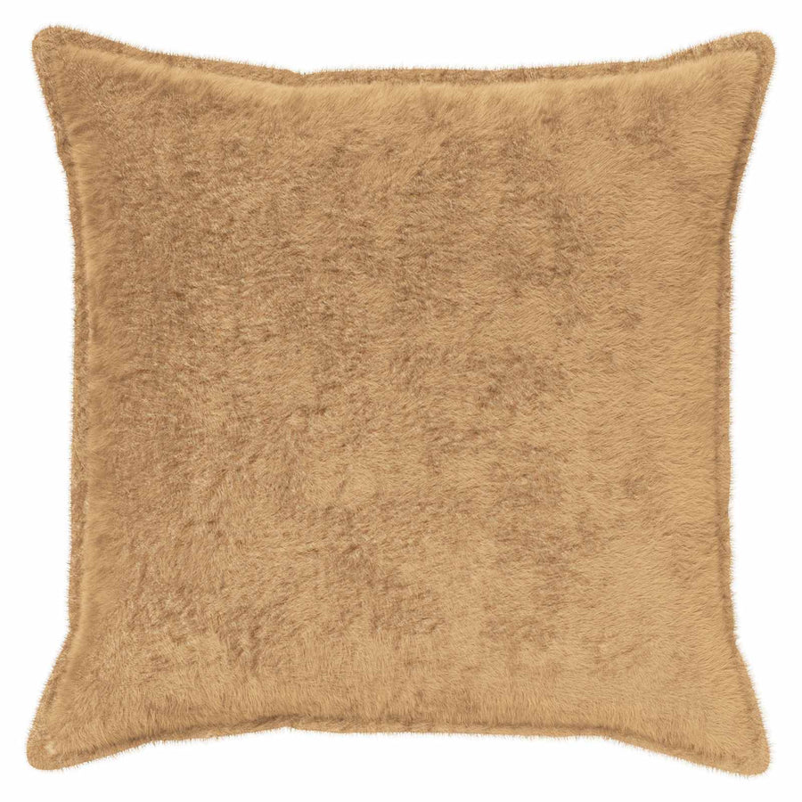 Kussensloop 2 st HOUTEN Taupe 55 x 55 cm Nep Konijnenbont