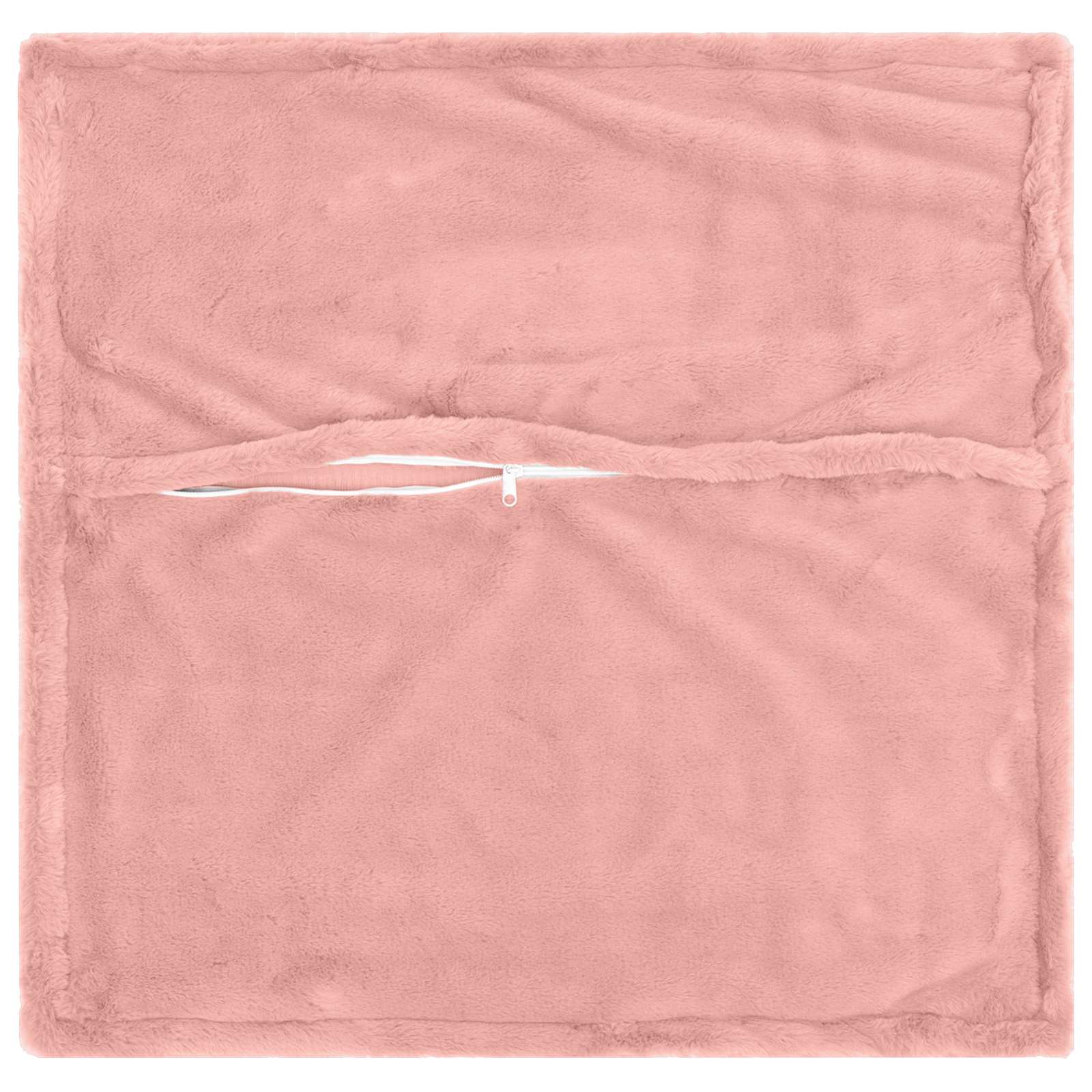 Kussensloop 6 st HOUTEN Roze 55 x 55 cm Nep Konijnenbont