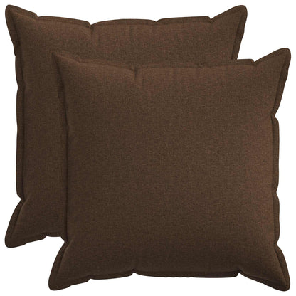 Kussensloop 2 pcs HOUTEN Bruin 60 x 60 cm Faux Linnen