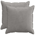 Kussensloop 60x60 cm lichtgrijs corduroy set van 2