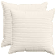 Kussensloop 2 st crèmekleurig 60x60 cm corduroy