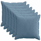 Kussensloop 6 st blauw 60x60 cm corduroy