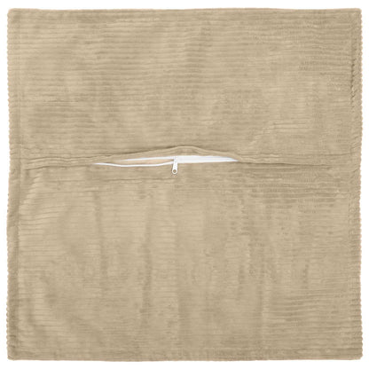 Kussensloop 2 st HOUTEN Taupe 60 x 60 cm corduroy