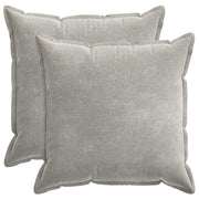 Kussensloop 2 st 60x60 cm lichtgrijs chenille