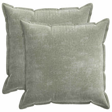 Kussensloop 2 st HOUTEN Groen 60 x 60 cm Chenille Stof
