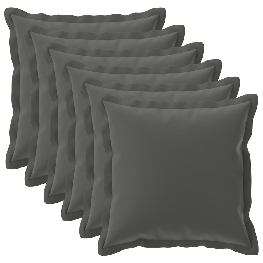 Kussensloop 6 st HOUTEN Antraciet 60 x 60 cm Polyester
