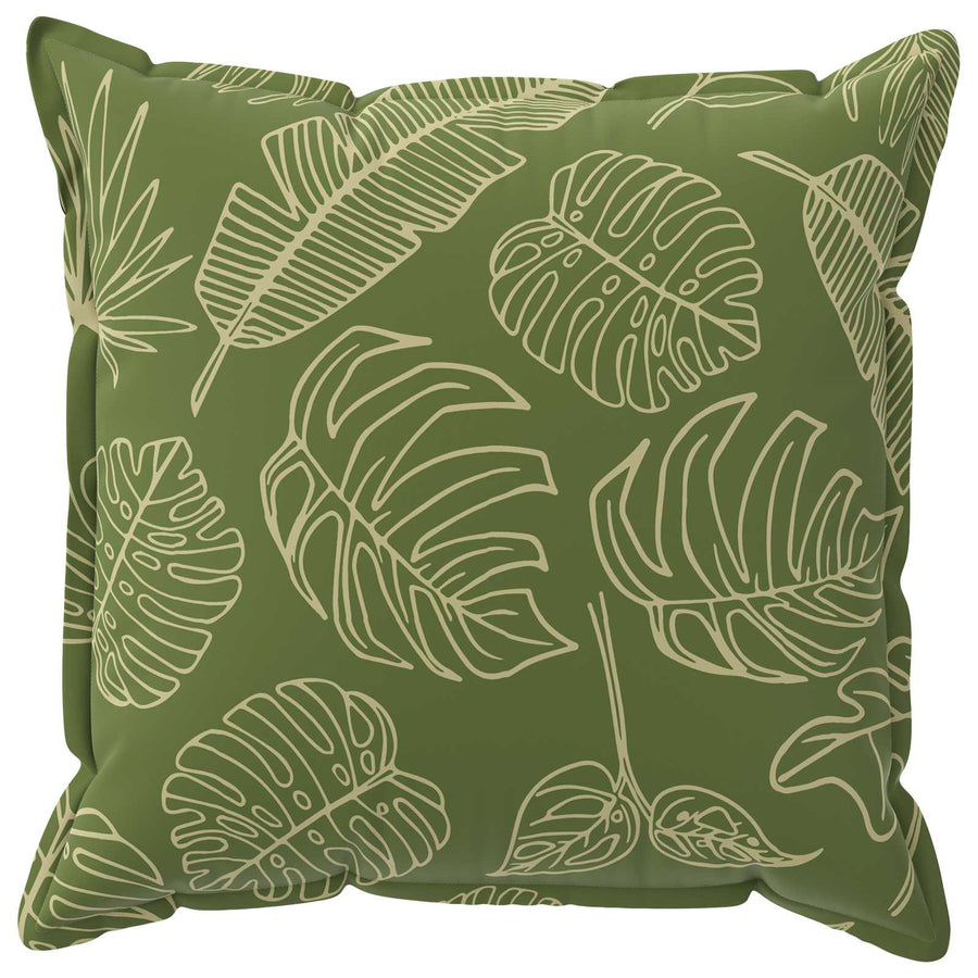 Kussensloop 6 st HOUTEN Bladontwerp 60 x 60 cm Polyester