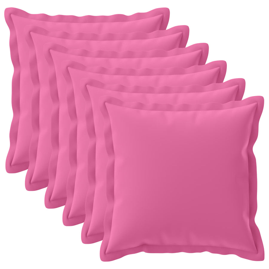 Kussensloop 6 st HOUTEN Roze 60 x 60 cm Polyester